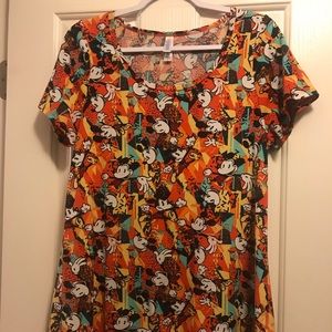 Lularoe M Classic Mickey Mouse print